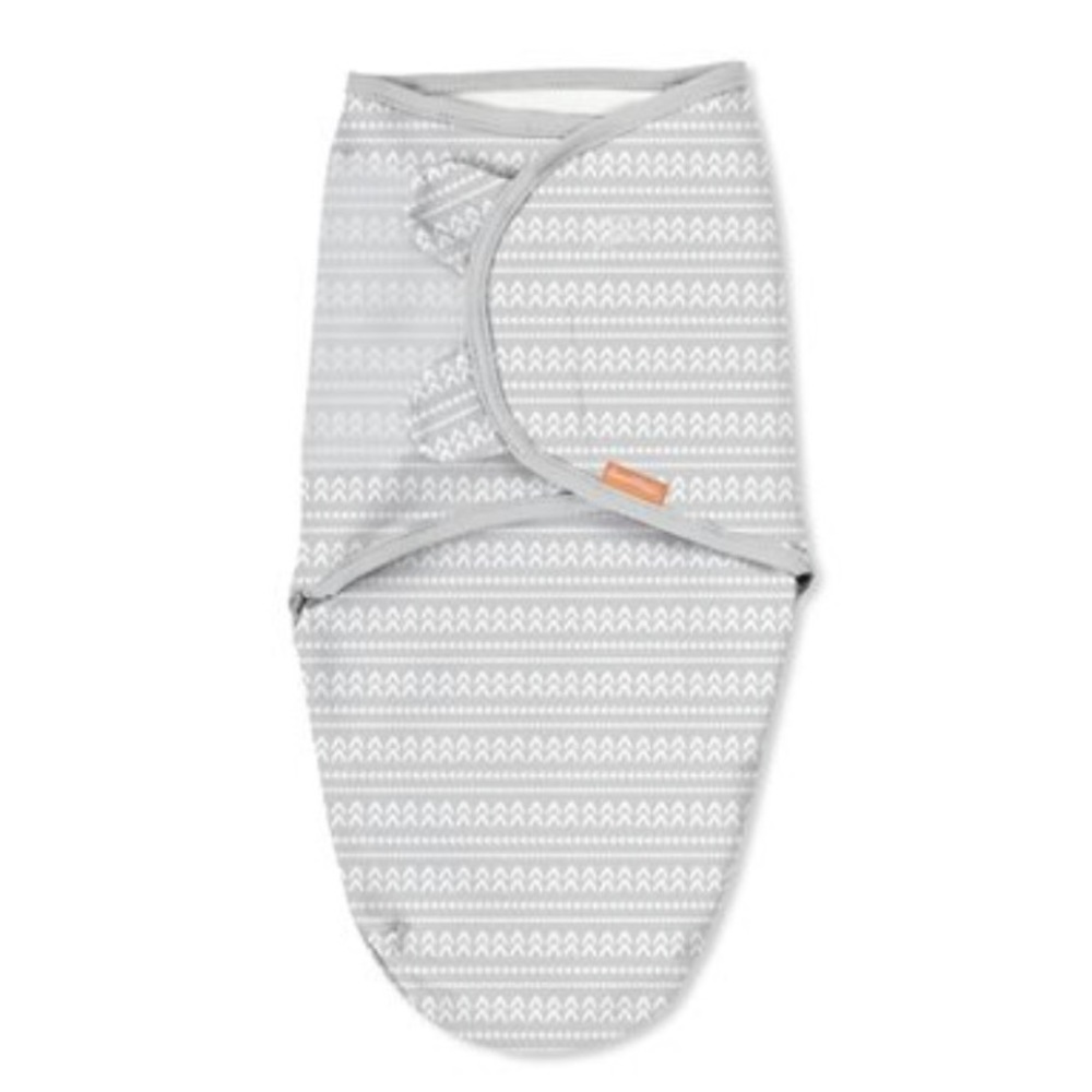 Grey SwaddleMe Infant Velcro Swaddle